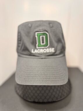 Nike Gray Cap with Green 'D' Lacrosse Patch